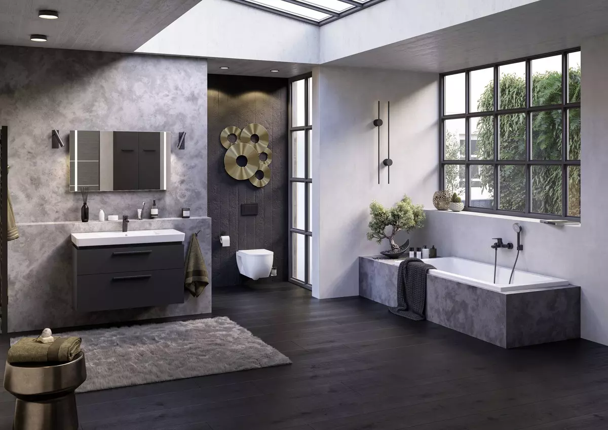 Badezimmer Beispiel - Ganz schön schwarz