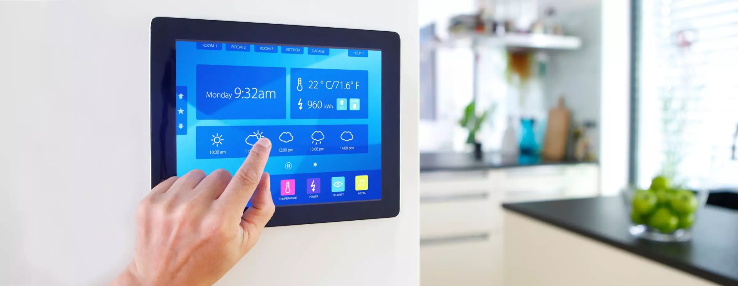 Smart Home Steuerung über das Tablet